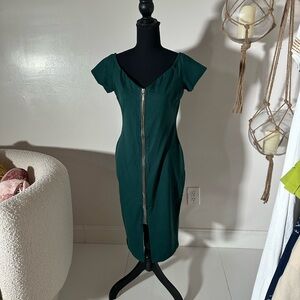 Dark green dress
